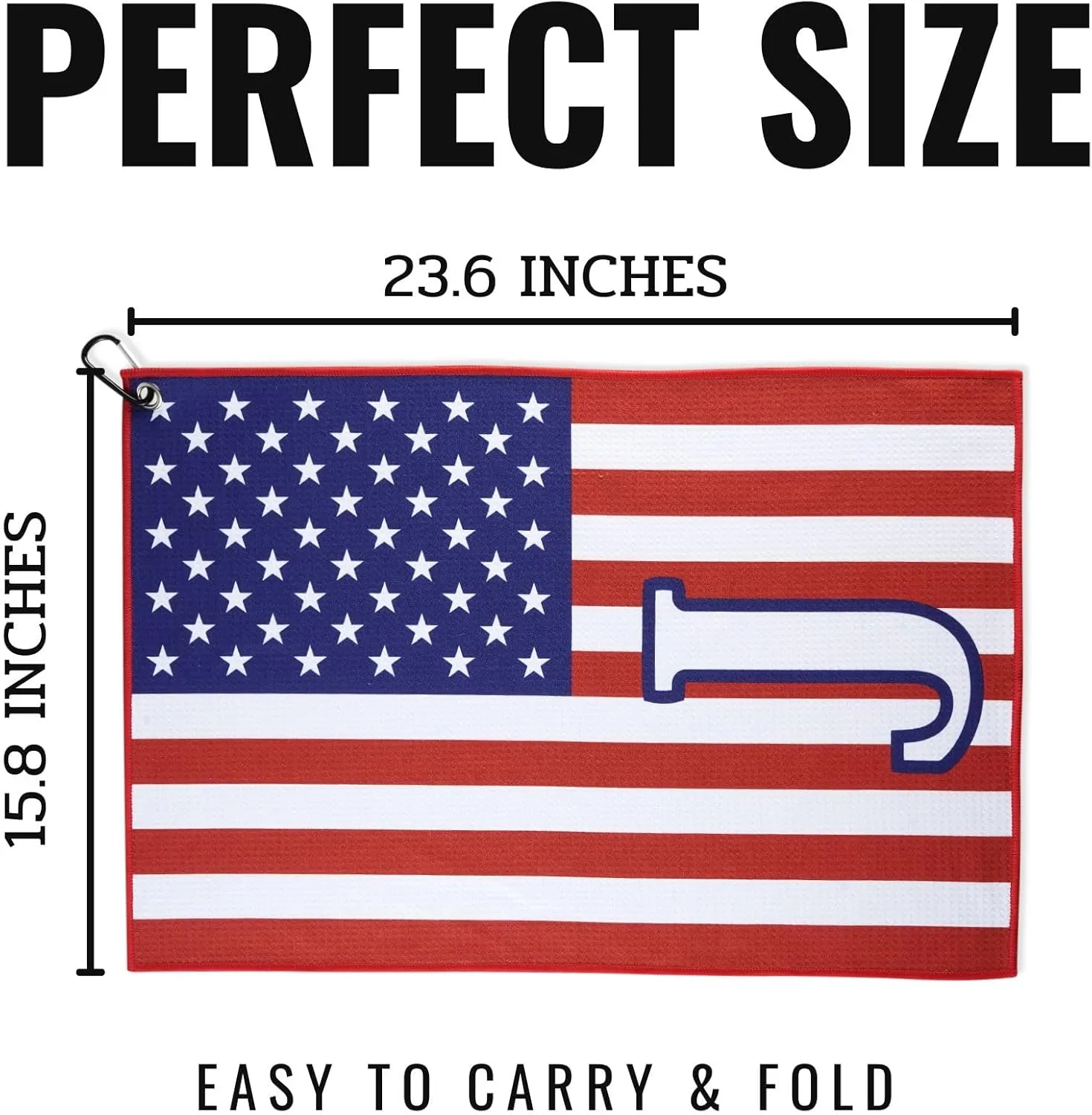Personalized Gifts for Men, Monogrammed Golf Towels for Golf Bags for Men and Women on Retirement, Birthday, and Christmas - 16”x 24” Microfiber Golf Towel - Initial J
