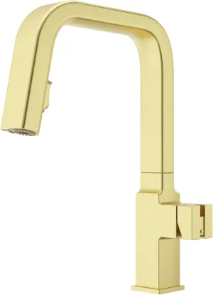 Pfister GT529-VRV Verve 1.8 GPM Single Hole Pull Down Kitchen Faucet - Less Handle - Brushed Gold
