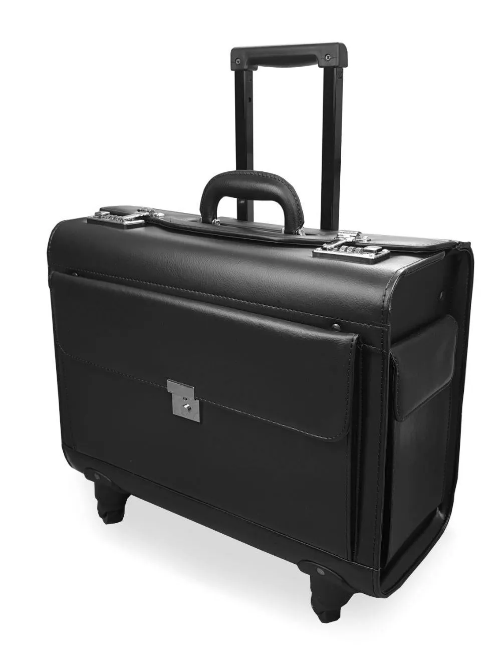 Pilot Case With 2 Wheels Hand Luggage Size Travel Business Briefcase