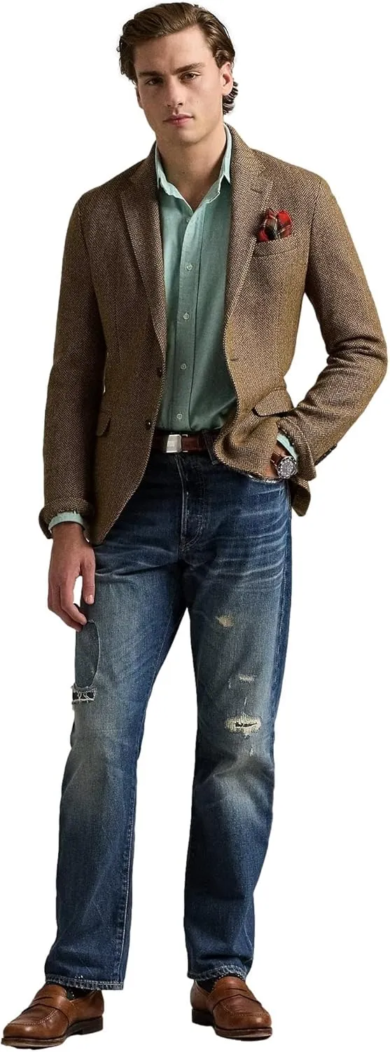 POLO RALPH LAUREN Men's Classic Oxford Long Sleeve Sport Shirt