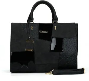 PORRASSO Women Handbag Fashion Shoulder Bag Large Top-Handle Bags Ladies PU Leather