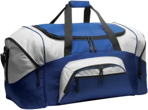 Port & Company luggage-and-bags Colorblock Sport Duffel OSFA Royal/Grey