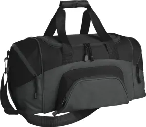 Port Authority - Small Colorblock Sport Duffel. BG990S, Black/ Dark Charcoal, OSFA