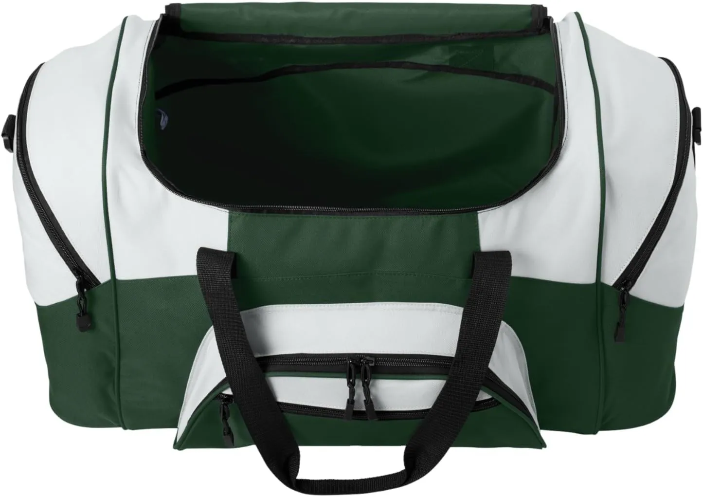 Port Authority - Standard Colorblock Sport Duffel. BG99, Hunter/ Grey, OSFA