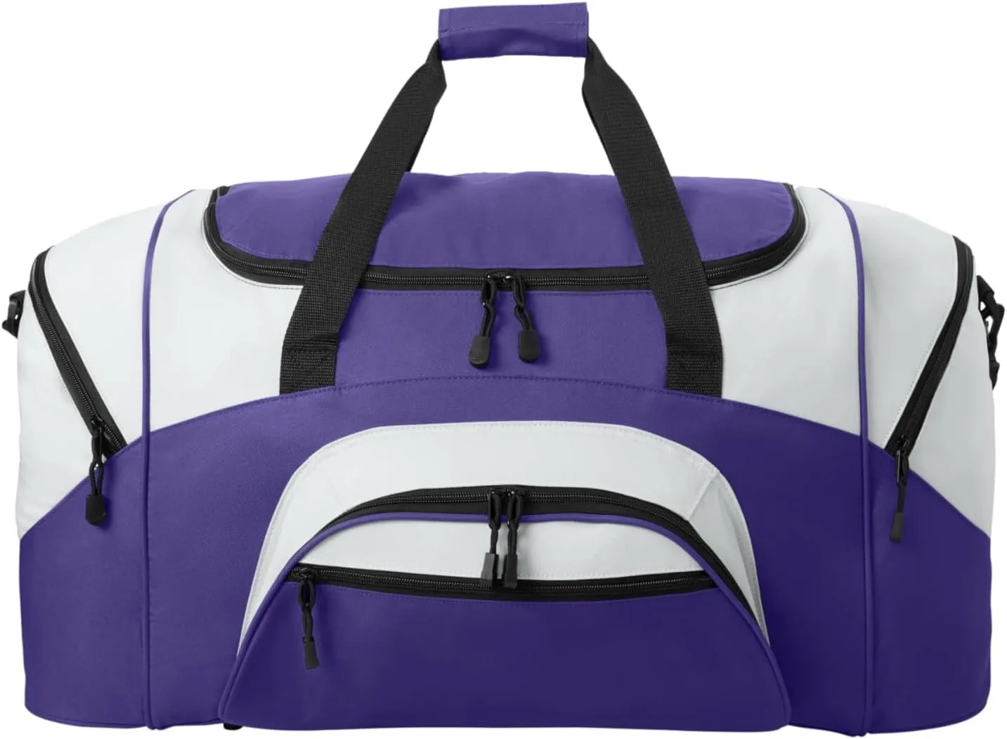 Port Authority - Standard Colorblock Sport Duffel. BG99, Purple/ Grey, OSFA