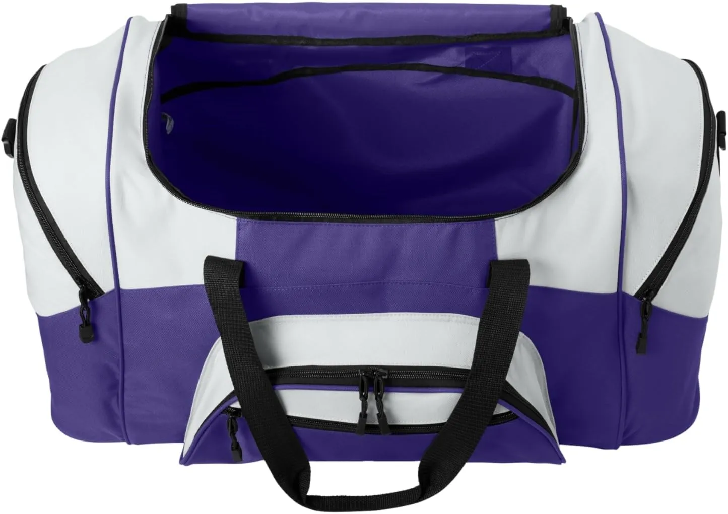 Port Authority - Standard Colorblock Sport Duffel. BG99, Purple/ Grey, OSFA