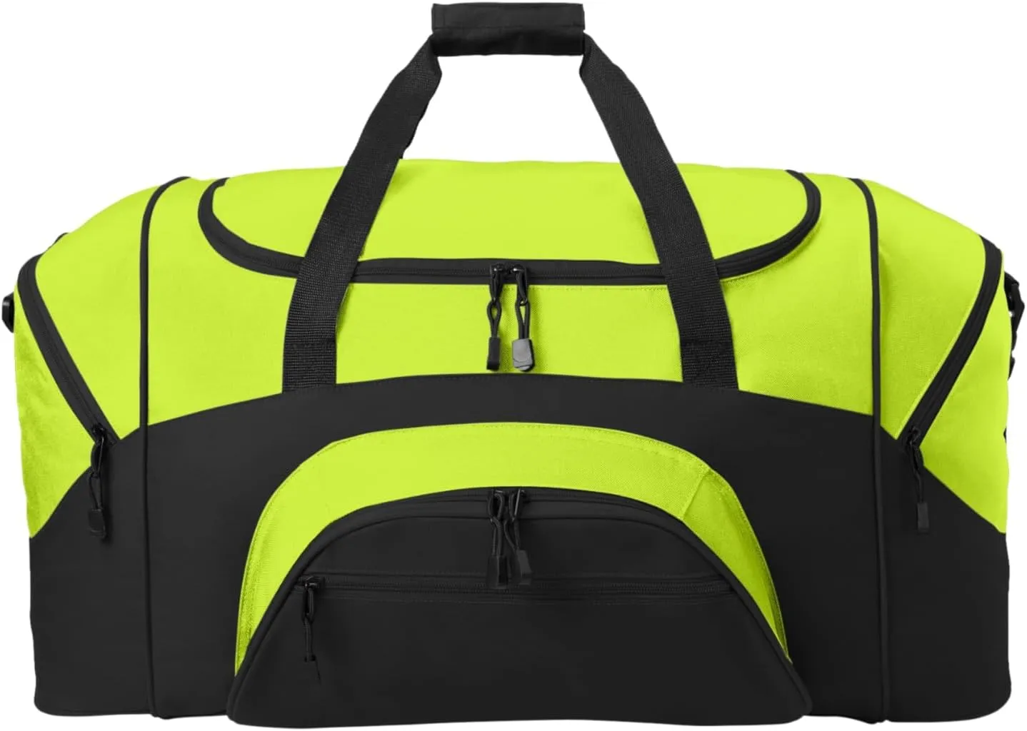 Port Authority - Standard Colorblock Sport Duffel. BG99, Safety Yellow/ Black, OSFA