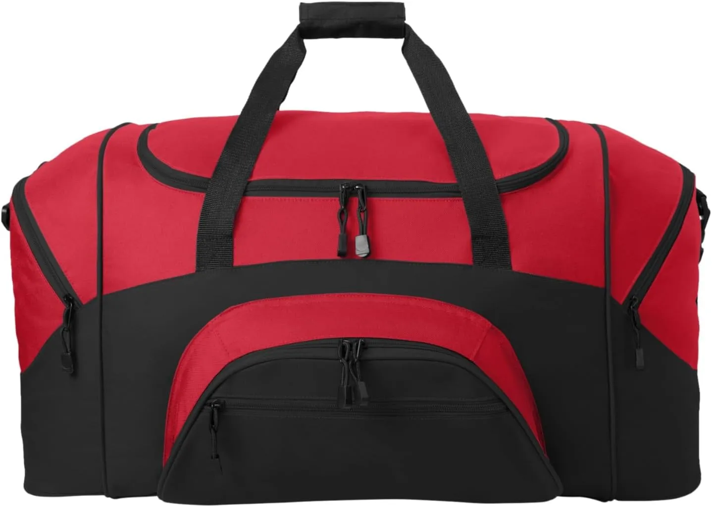 Port Authority - Standard Colorblock Sport Duffel. BG99, True Red/ Black, OSFA