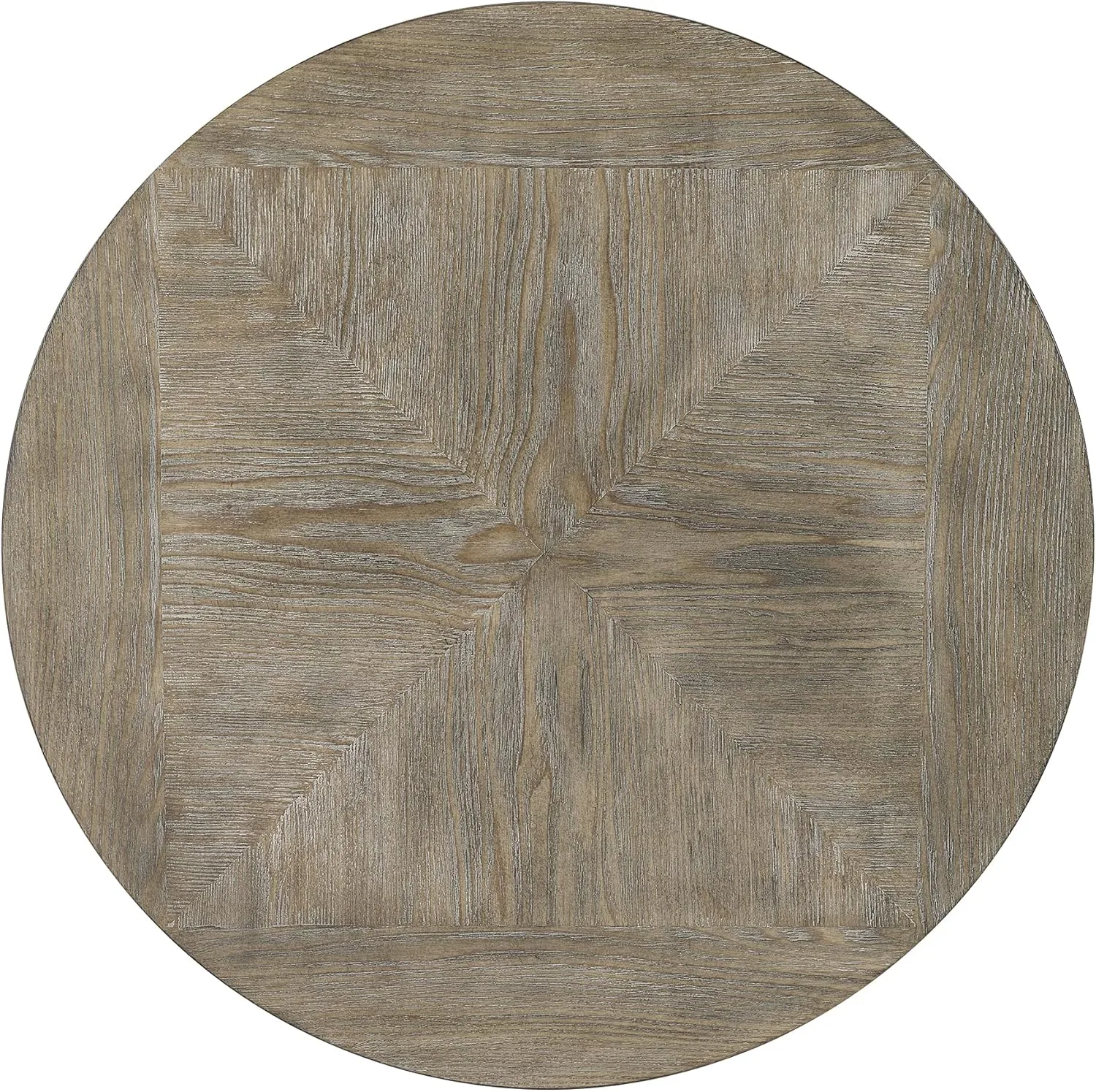 Powell Pewter Metal and Rustic Wood Side Table Franklin Dining