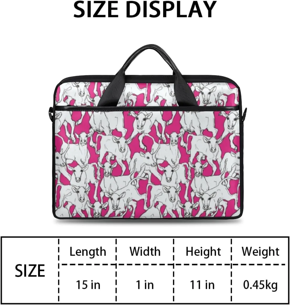 Prairie Animal Laptop Bag for Men Women 13-15 Inch Case Bags Sleeve Shoulder with Anti Slip Removable The Pad Straps