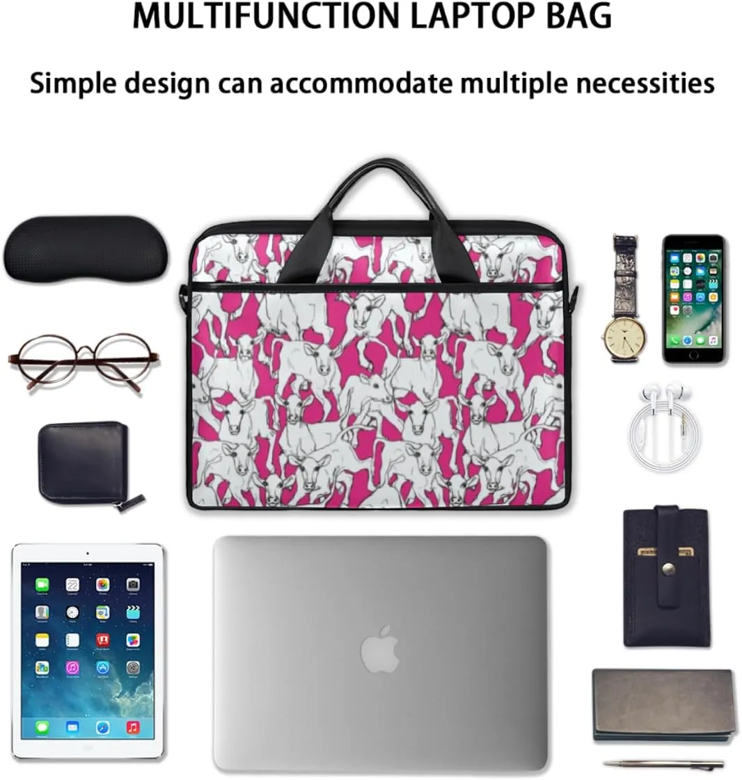 Prairie Animal Laptop Bag for Men Women 13-15 Inch Case Bags Sleeve Shoulder with Anti Slip Removable The Pad Straps