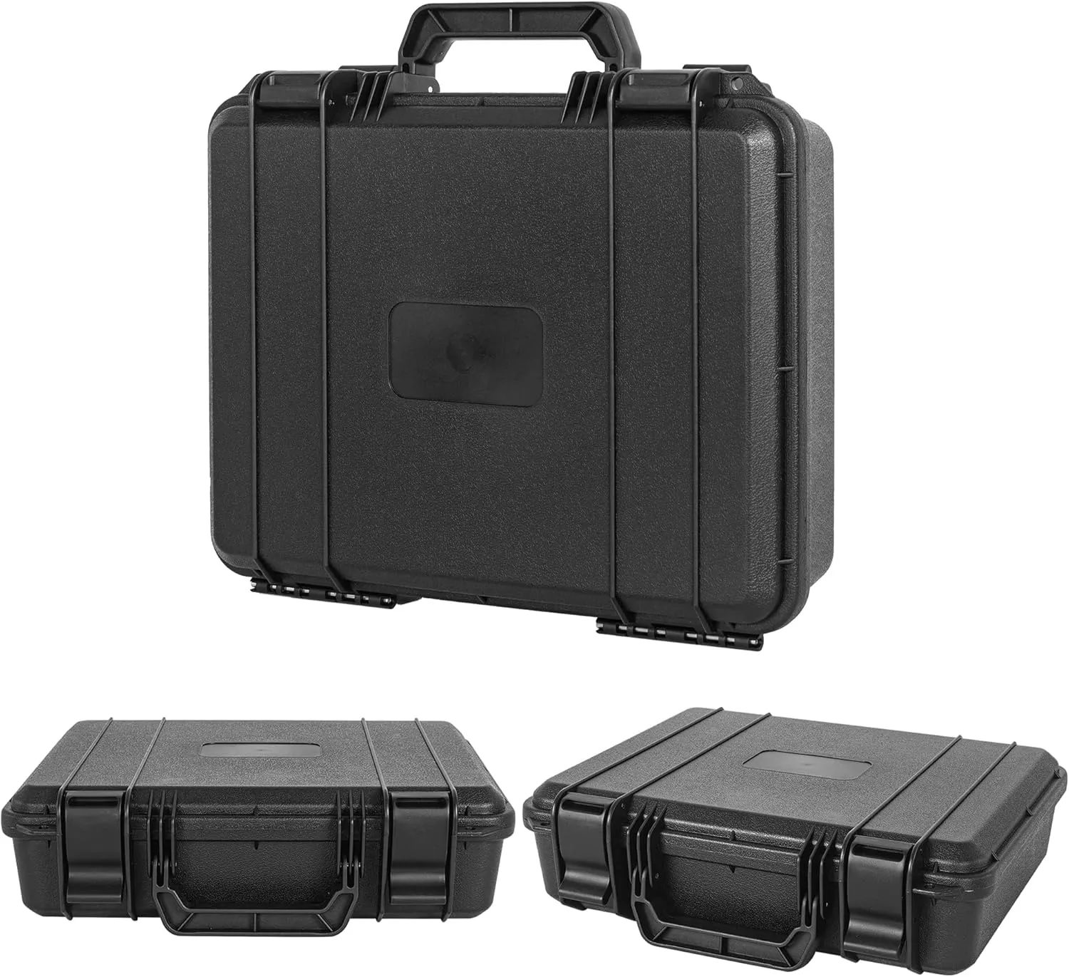 Protective Hard Case Shockproof Water-resistant with Customized DIY Foam Insert fit for Camera, etc, 14 X 11.5 X 3.7-Inch