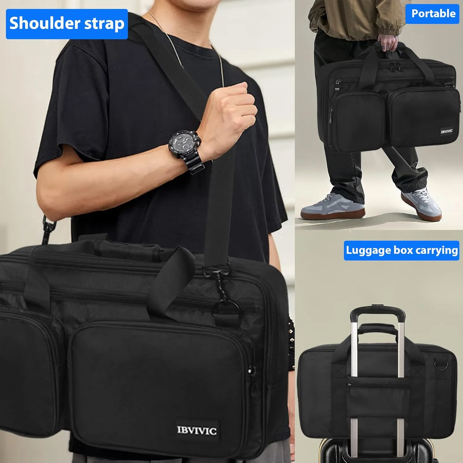 Protector Bag Oxford Storage Case, Fits Pioneer DDJ SR/SR2/RR/Denon MC4000/Numark NVII/Mixtrack Pro 3 & NV Platinum/DDJ-REV1/NI Traktor Kontrol S4 MK3