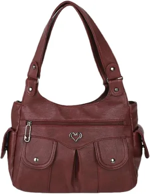 Punk Rivet Studded Purse Women 2025 Spring Trendy Funky Shoulder Bags Hobo Handbags Clutch Satchel Multi Pockets