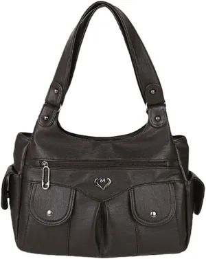 Punk Rivet Studded Purse Women 2025 Spring Trendy Funky Shoulder Bags Hobo Handbags Clutch Satchel Multi Pockets
