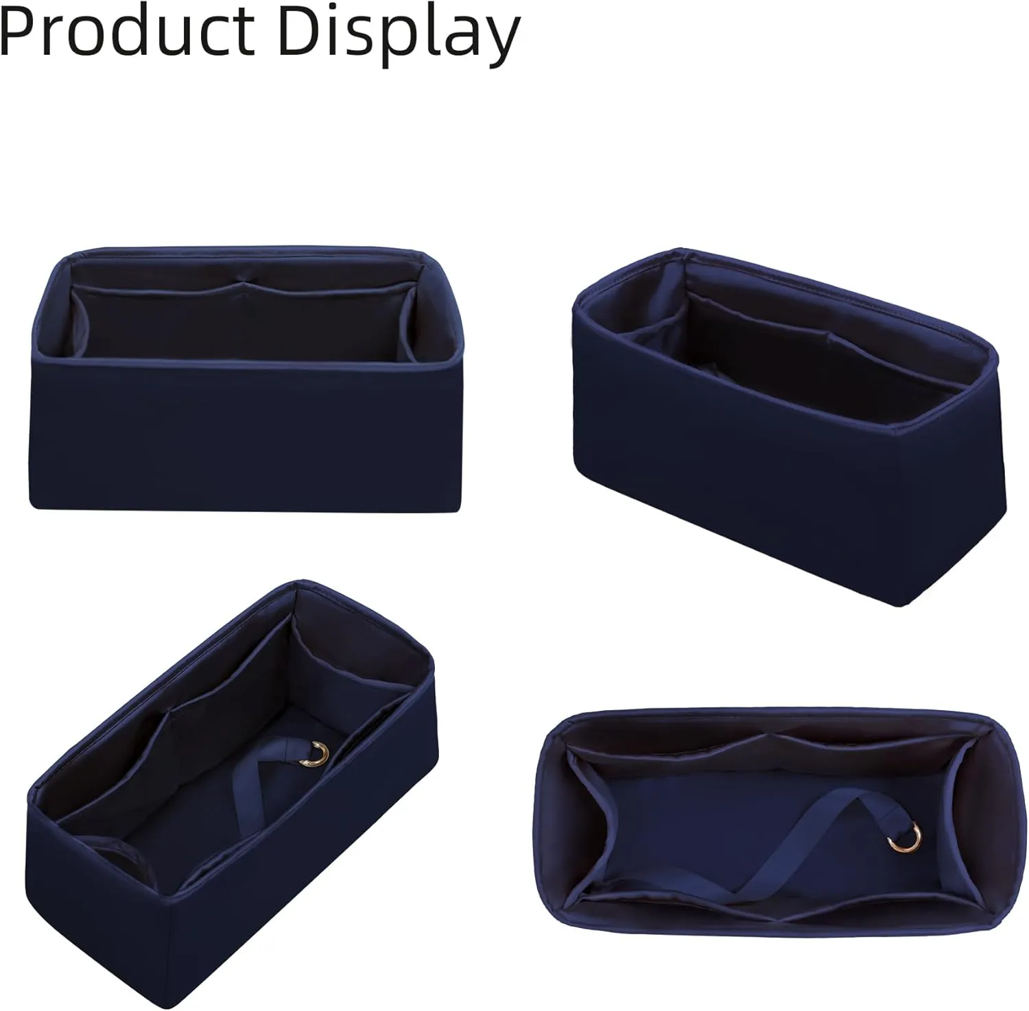 Purse Organizer for Mini Kelly 20/25/28/32/35/40/42/50,Silky Smooth Insert,Lightweight Bag in Bag,Luxury Handbag Storage Accessories(Kelly 25 Retourne,Blue Nuit)