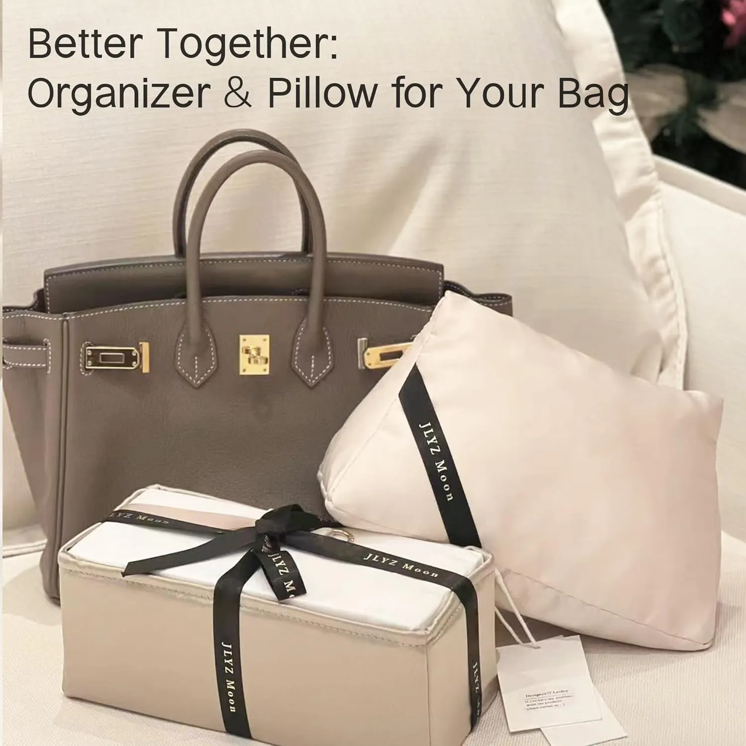 Purse Pillow Insert for Hermes Birkin Bags, Velvet Bag Shaper, Superior Resilience, Exclusively for Birkin 25(BK25 Retourne)