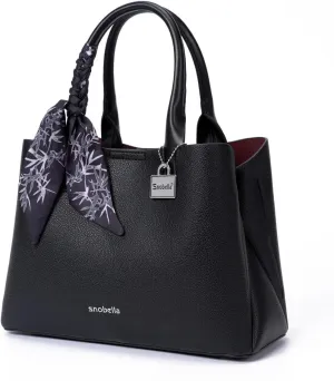 Purses and Handbags for Women, Tote Shoulder Bag Satchel Black Purse and PU Leather Top Handle for ladies Crossbody bags
