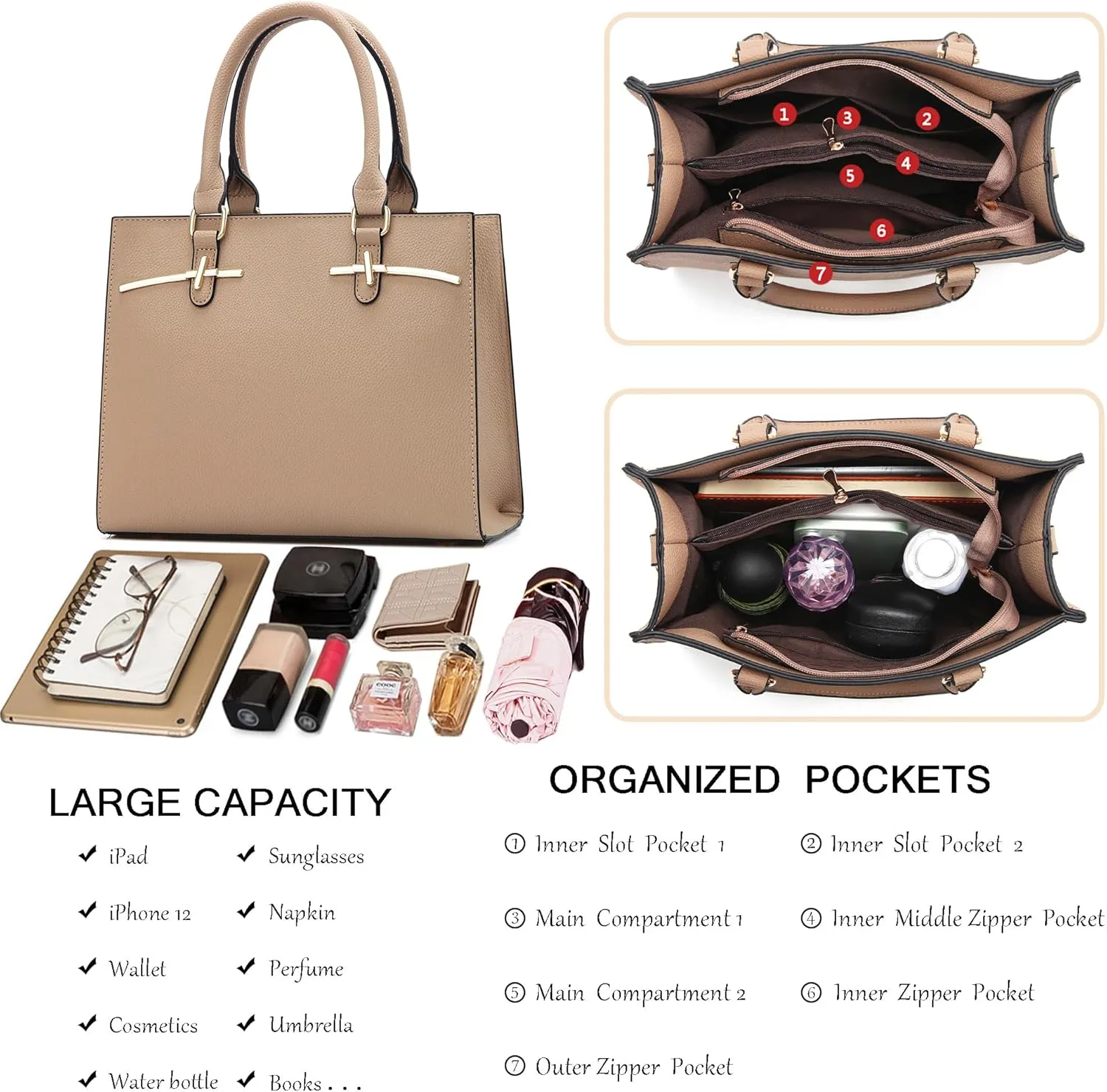 Purses for Women Crossbody Bags for Womens Shoulder Handbags PU Leather Tote Bag Top Handle Purse