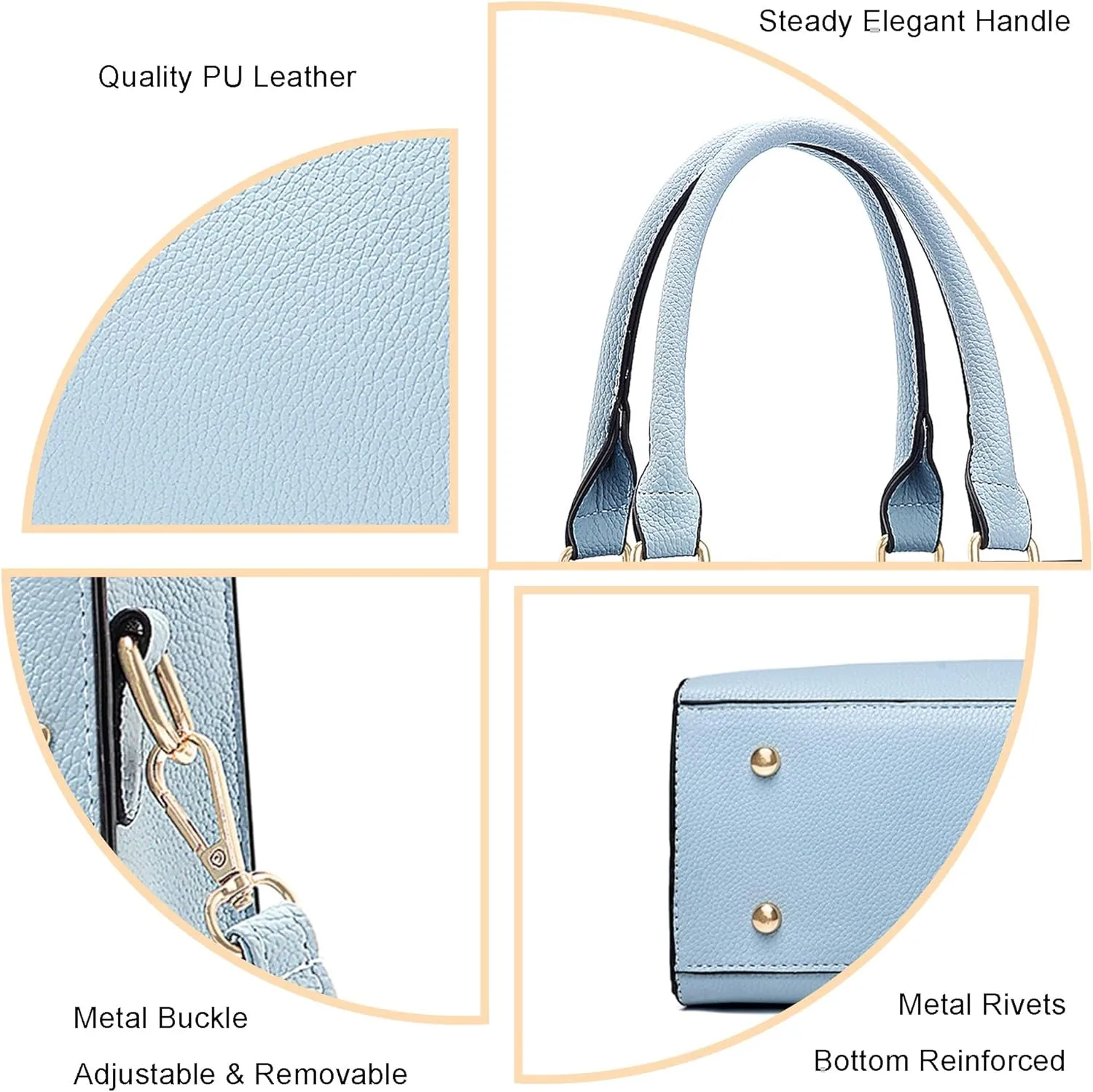 Purses for Women Crossbody Bags for Womens Shoulder Handbags PU Leather Tote Bag Top Handle Purse