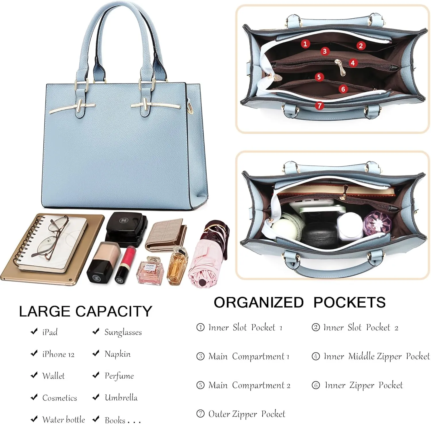 Purses for Women Crossbody Bags for Womens Shoulder Handbags PU Leather Tote Bag Top Handle Purse