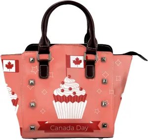 Purses for Women Faux Leather Handbags Bags Studded Tote Purse Shoulder Bag