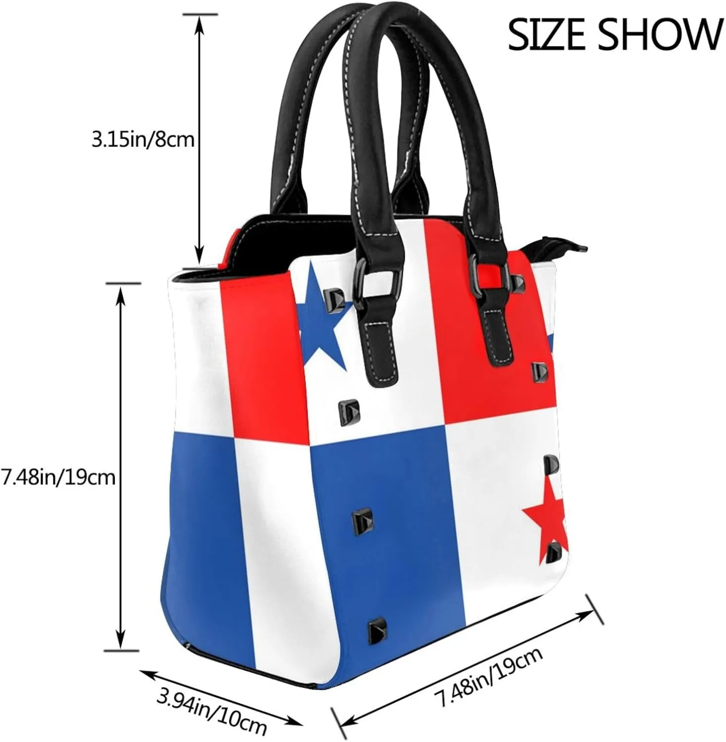 Purses for Women Faux Leather Handbags Bags Studded Tote Purse Shoulder Bag