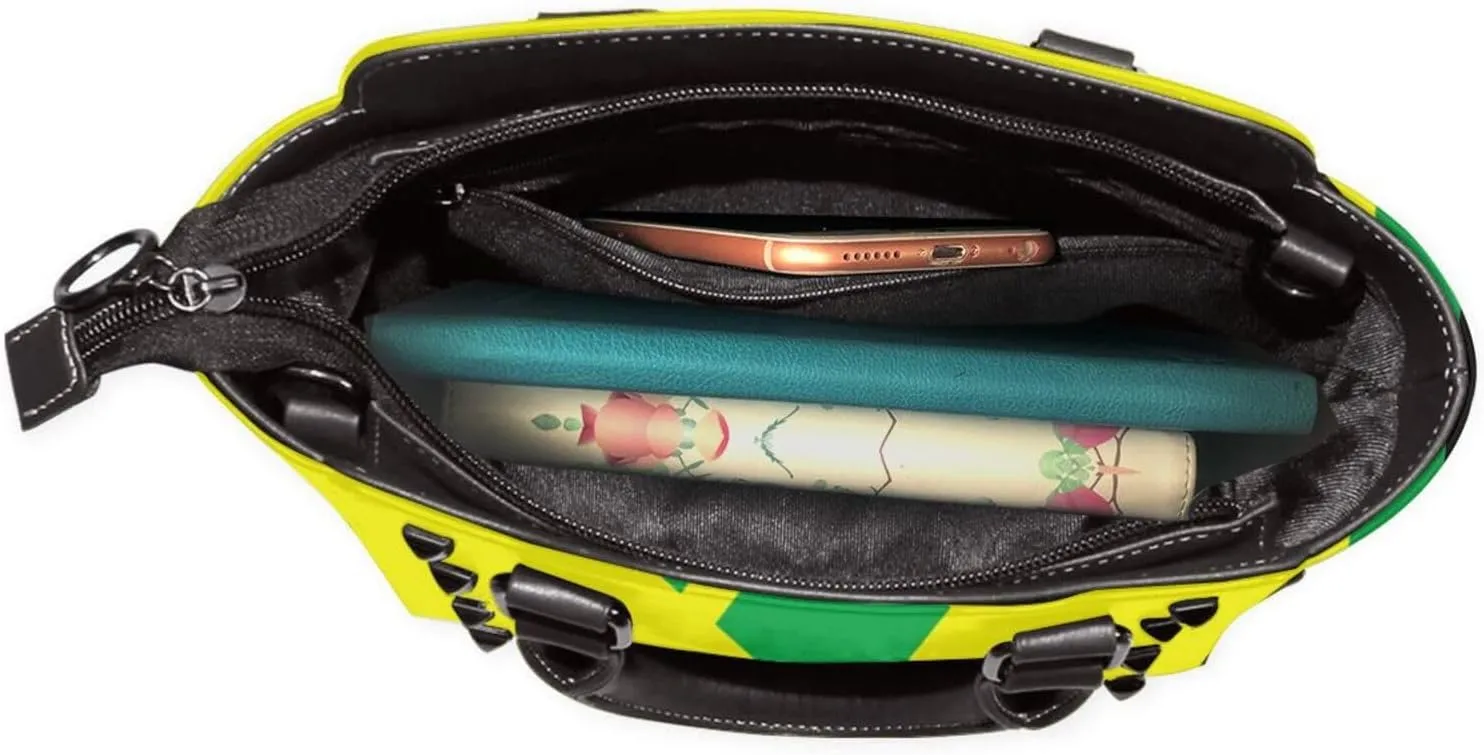 Purses for Women Faux Leather Handbags Bags Studded Tote Purse Shoulder Bag