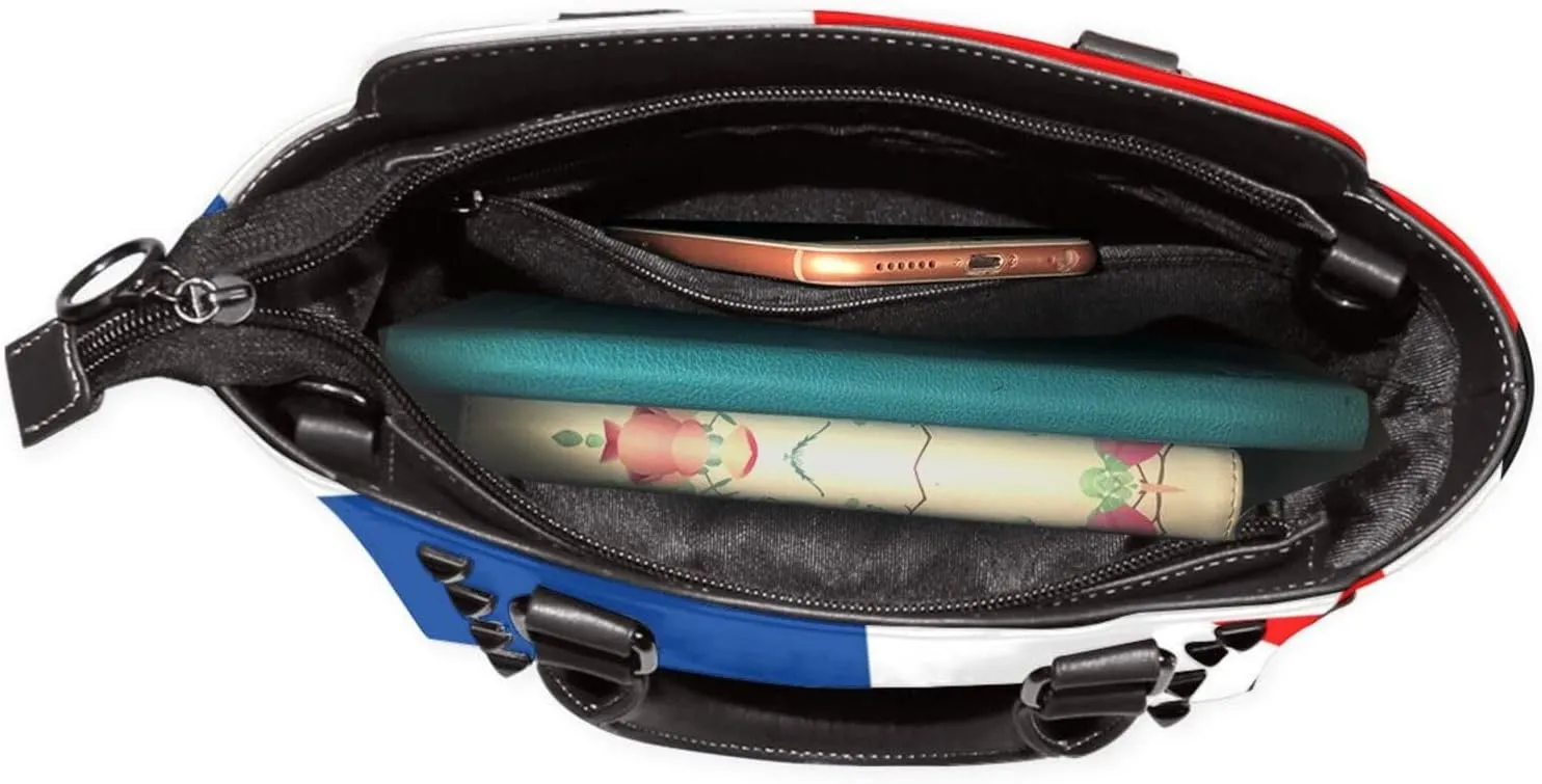 Purses for Women Faux Leather Handbags Bags Studded Tote Purse Shoulder Bag