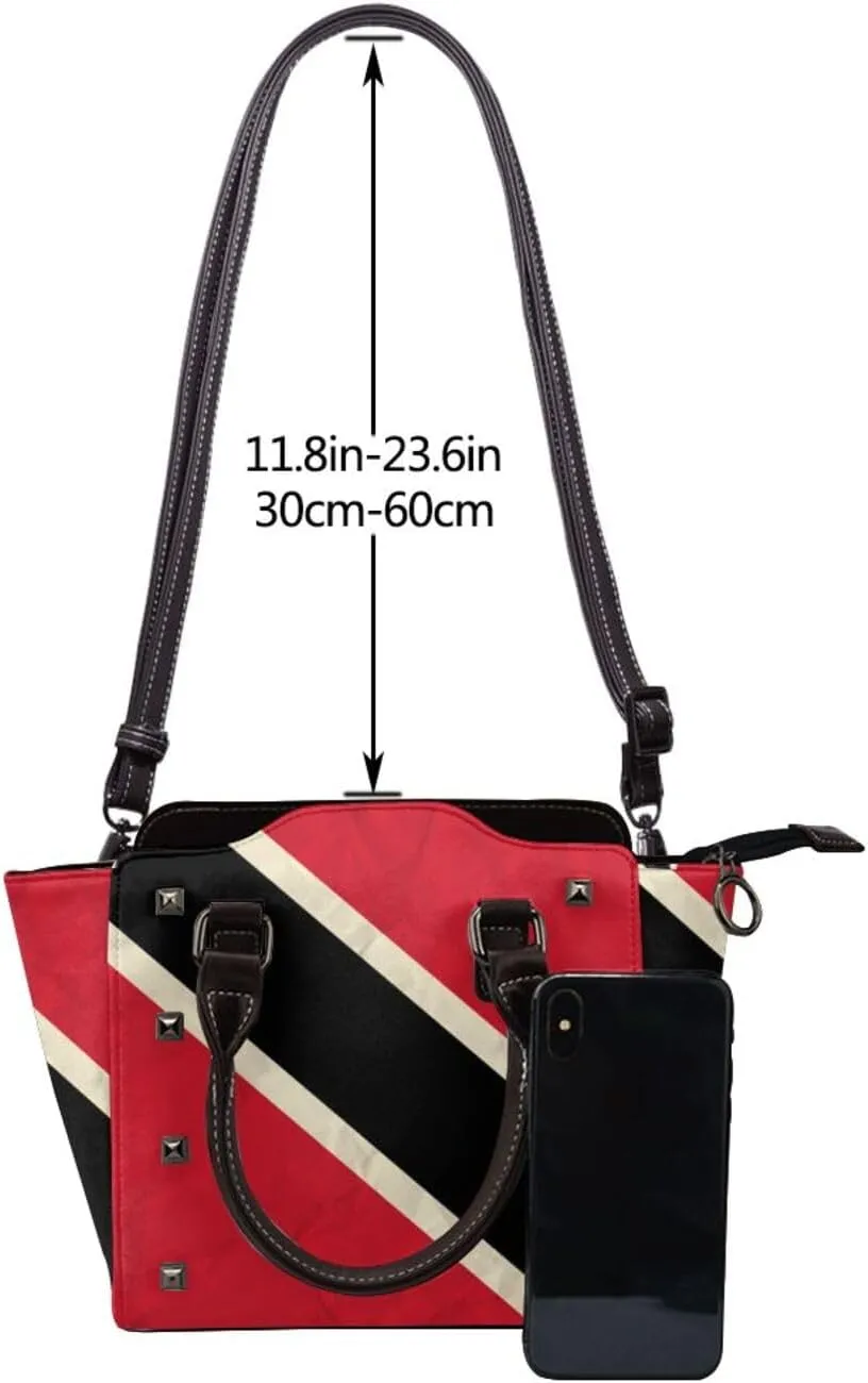 Purses for Women Faux Leather Handbags Bags Studded Tote Purse Shoulder Bag