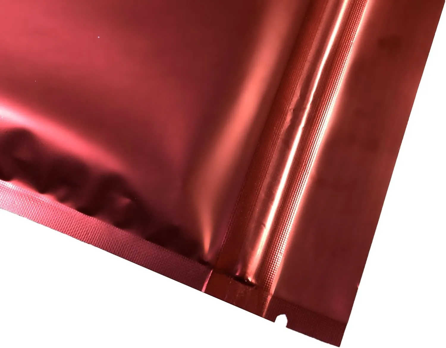 QQ Studio 100pcs Double-Sided Glossy Metallic Mylar Flat Packaging QuickQlick™ Bags (4" x 6", Glossy Red)