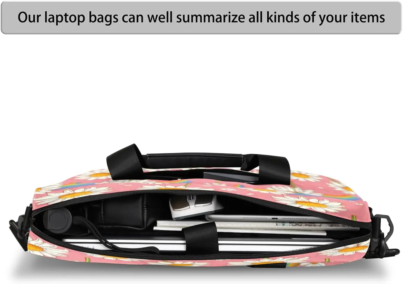 QsirBC Waterproof 15.7 inch Laptop Bag, Business Computer Bag with Adjustable Shoulder Strap