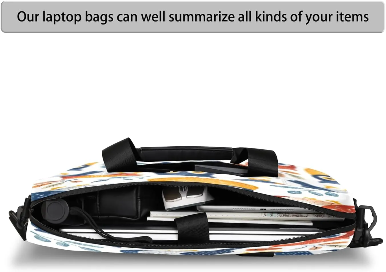QsirBC Waterproof 15.7 inch Laptop Bag, Business Computer Bag with Adjustable Shoulder Strap