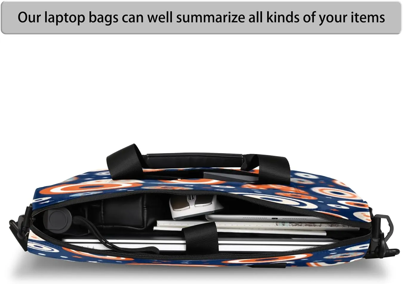 QsirBC Waterproof 15.7 inch Laptop Bag, Business Computer Bag with Adjustable Shoulder Strap