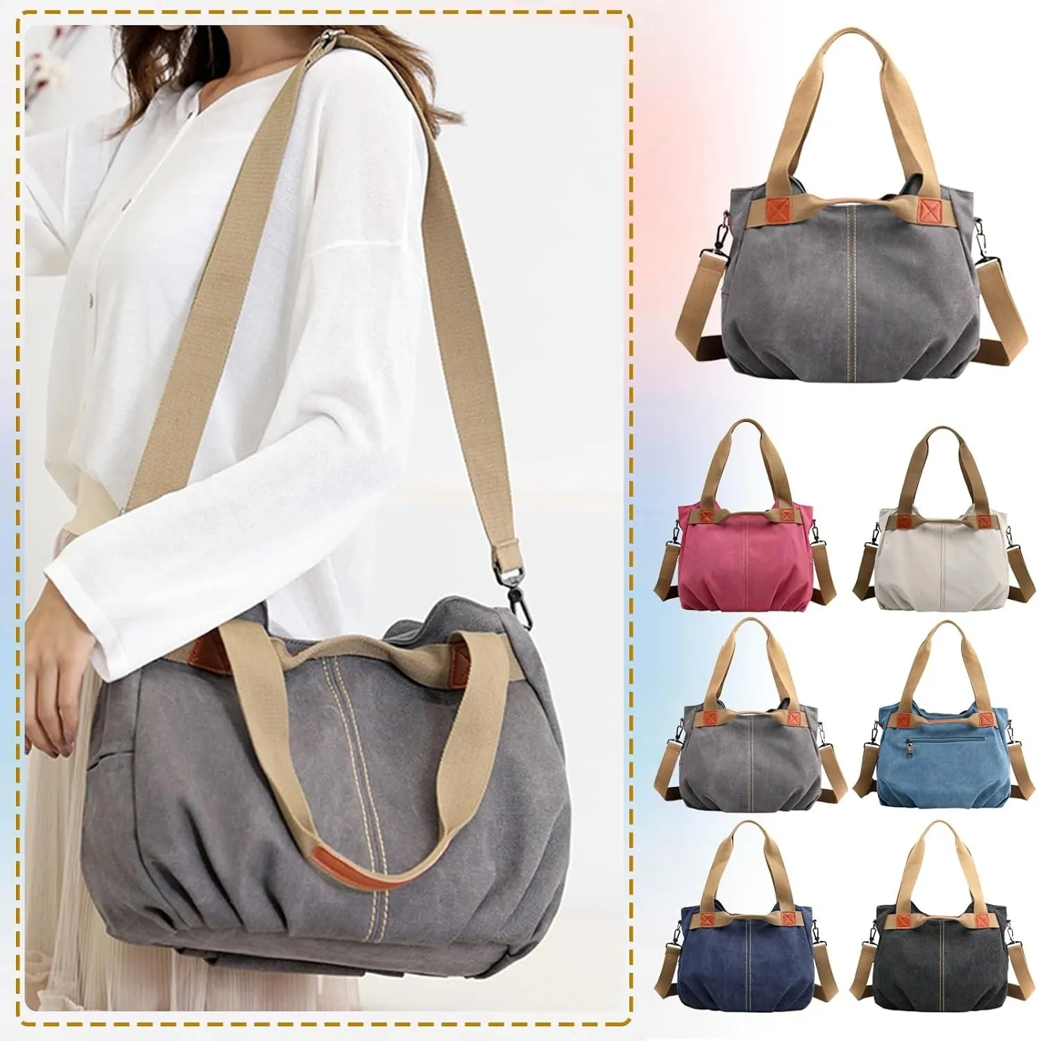 Quilted Crossbody Purses for Women Retro Studded Crossbody Bags Small Shoulder Purses Trendy Clutch Saddle Bag(Grey)