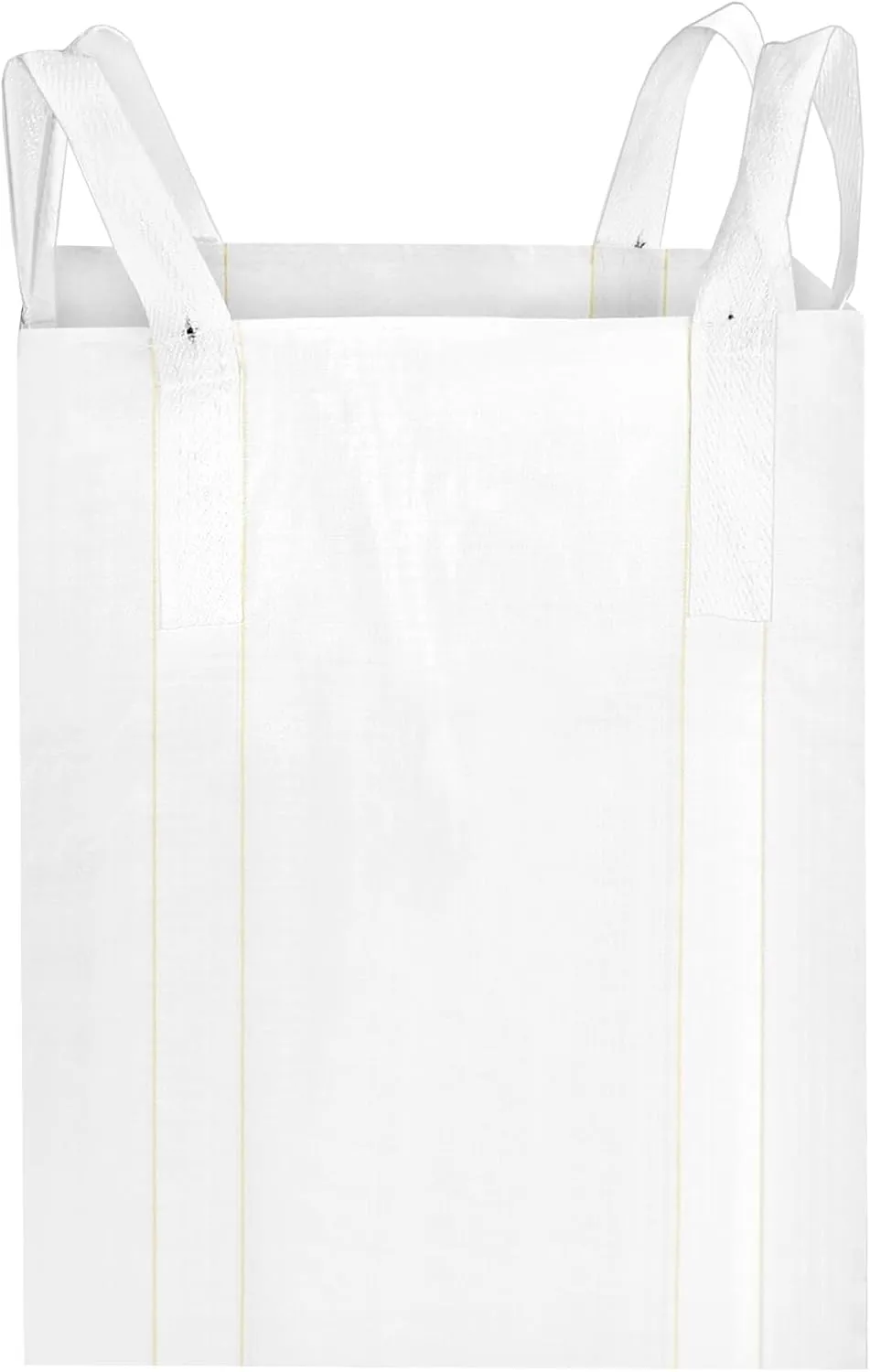 QWORK FIBC Bulk Bag, 4 Pack Sandbags 1 Ton Industrial Grade Bag Holds 2200 LBS, Woven Polypropylene Bags 35" x 35" x 43"