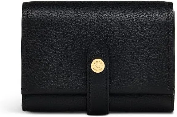 RADLEY London Arlington Court Women's Medium Leather Flapover Wallet (Black)