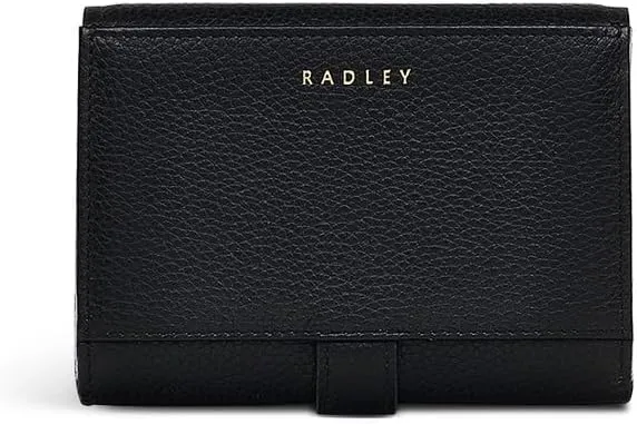RADLEY London Arlington Court Women's Medium Leather Flapover Wallet (Black)