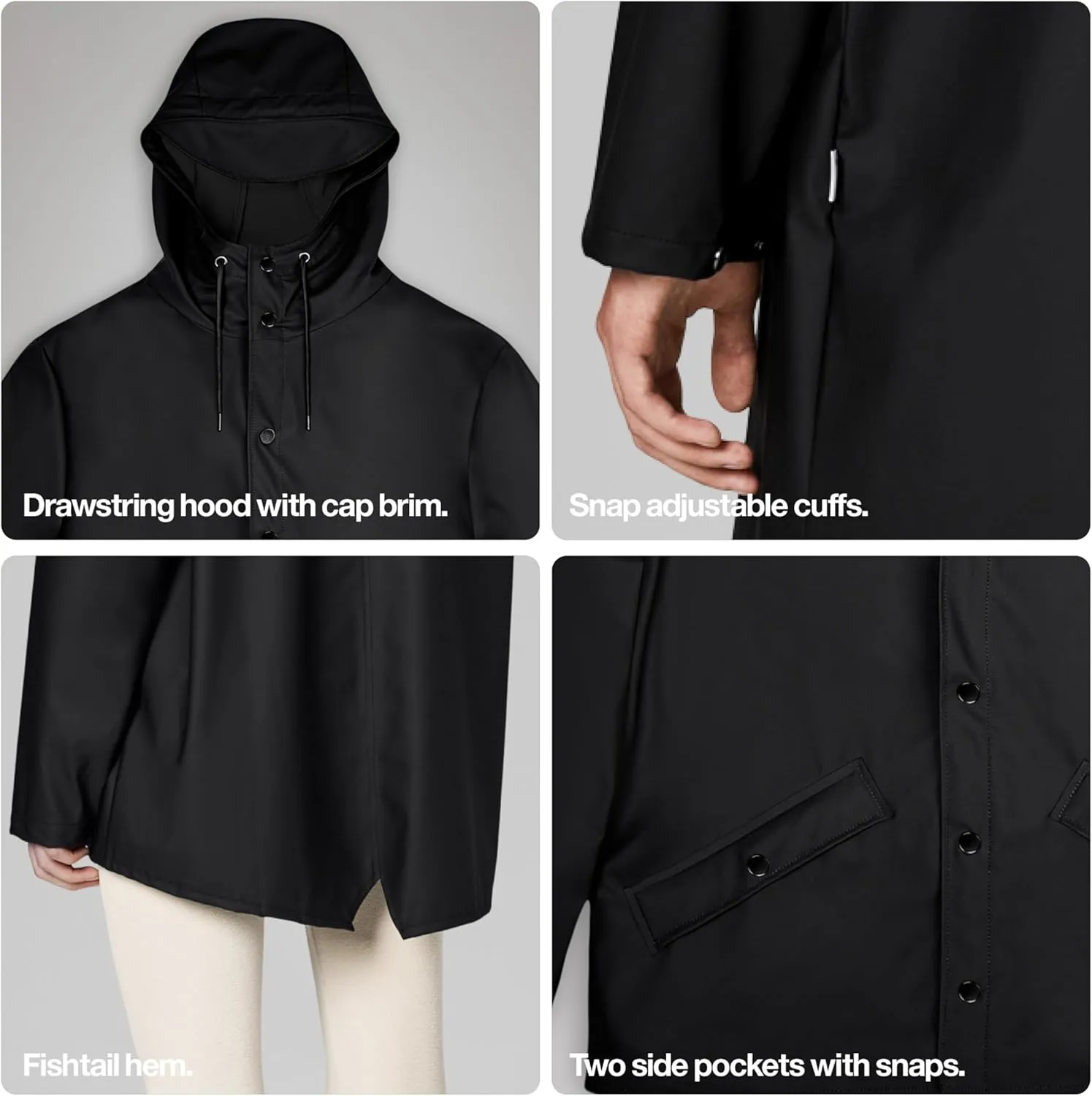 RAINS Jacket - Mens and Womens Jacket - Waterproof Jacket for Biking