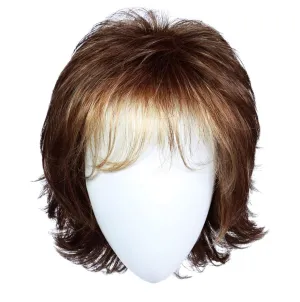 Raquel Welch Trend Setter Mid-Length Shag Wig by Hairuwear, Large Cap Size, R829S  Glazed Hazelnut