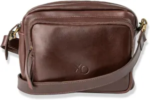 Real Leather Crossbody Bags, Handcrafted by Expert Chilean Artisans with Patagonian Sourced Leather, Medium Purse with Multiple Pockets and Ample Space. Ancud Dark Brown