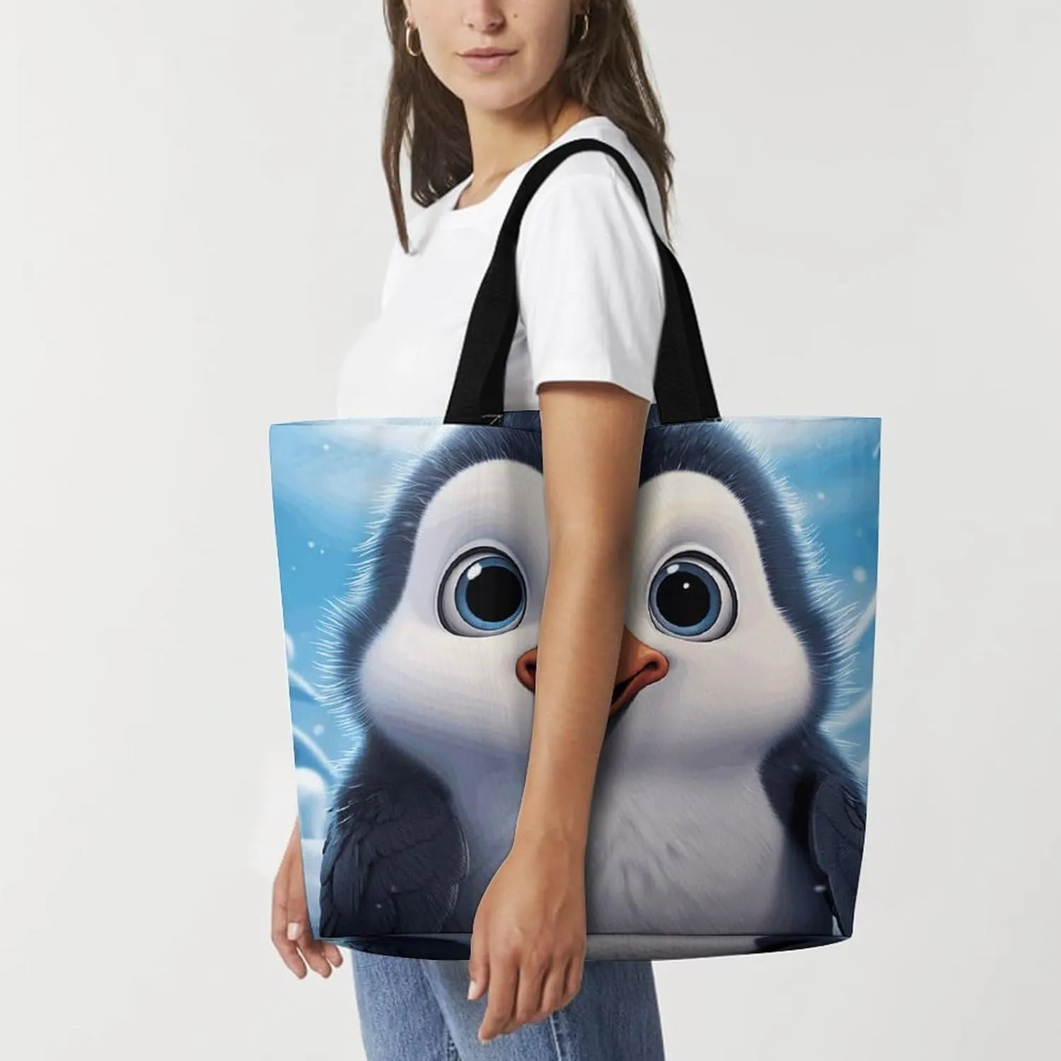 Red Eyed Tree Frog Tote Bags, Reusable Grocery Bags, Large Shopping Bag, Shoulder Bag for Women