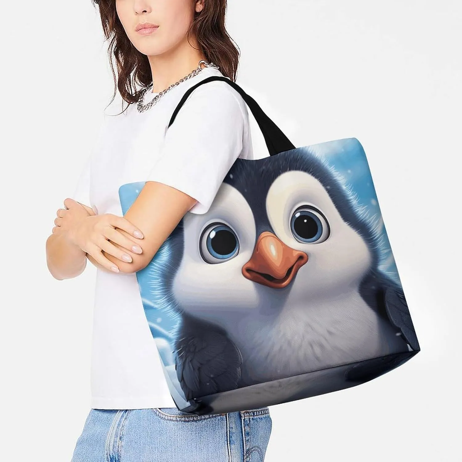 Red Eyed Tree Frog Tote Bags, Reusable Grocery Bags, Large Shopping Bag, Shoulder Bag for Women