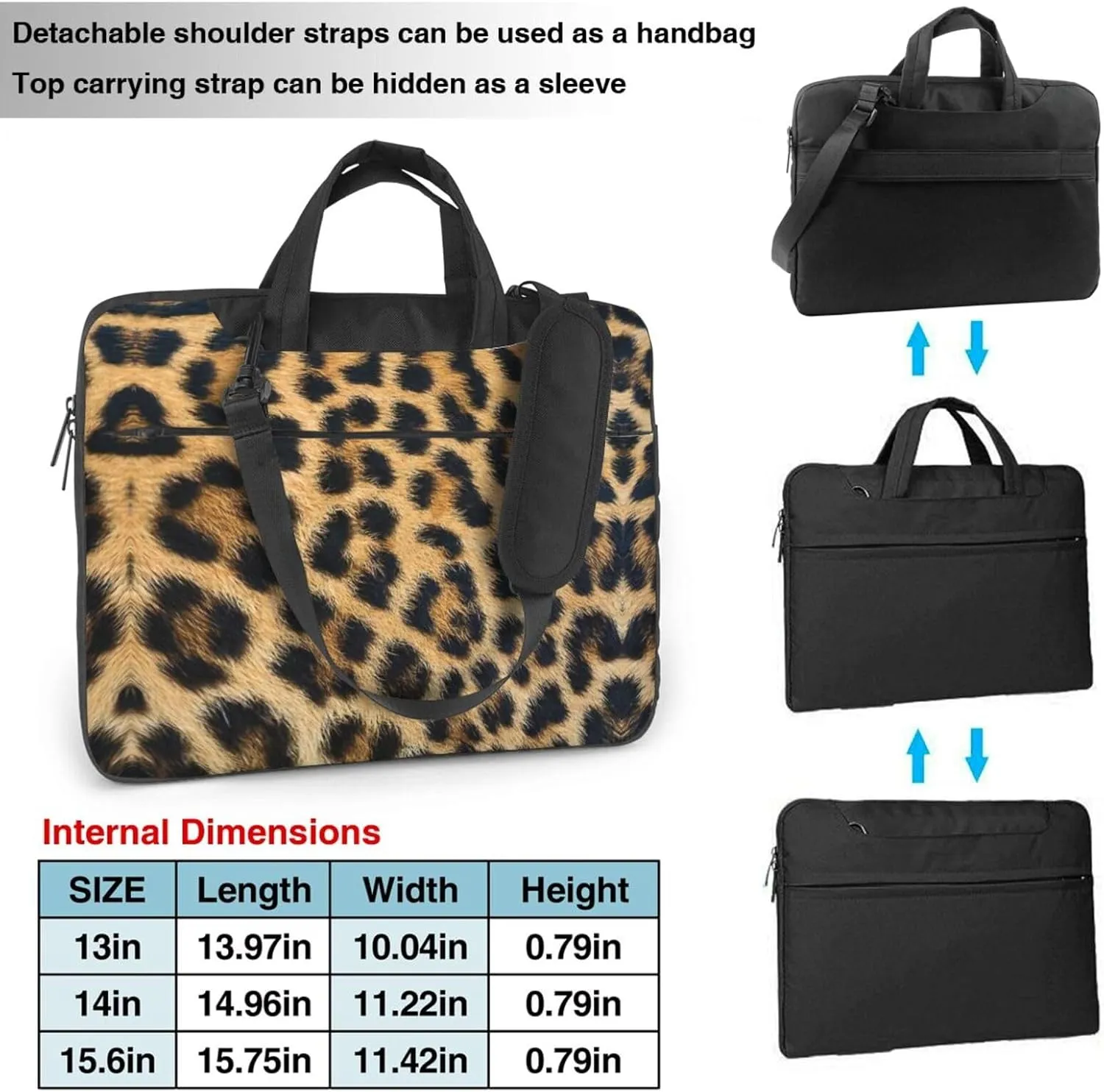 Red Ladybugs On A Blue Background Laptop Bag - Shockproof & Stylish Laptop Handbag For Unique And Safe Laptop Transportation