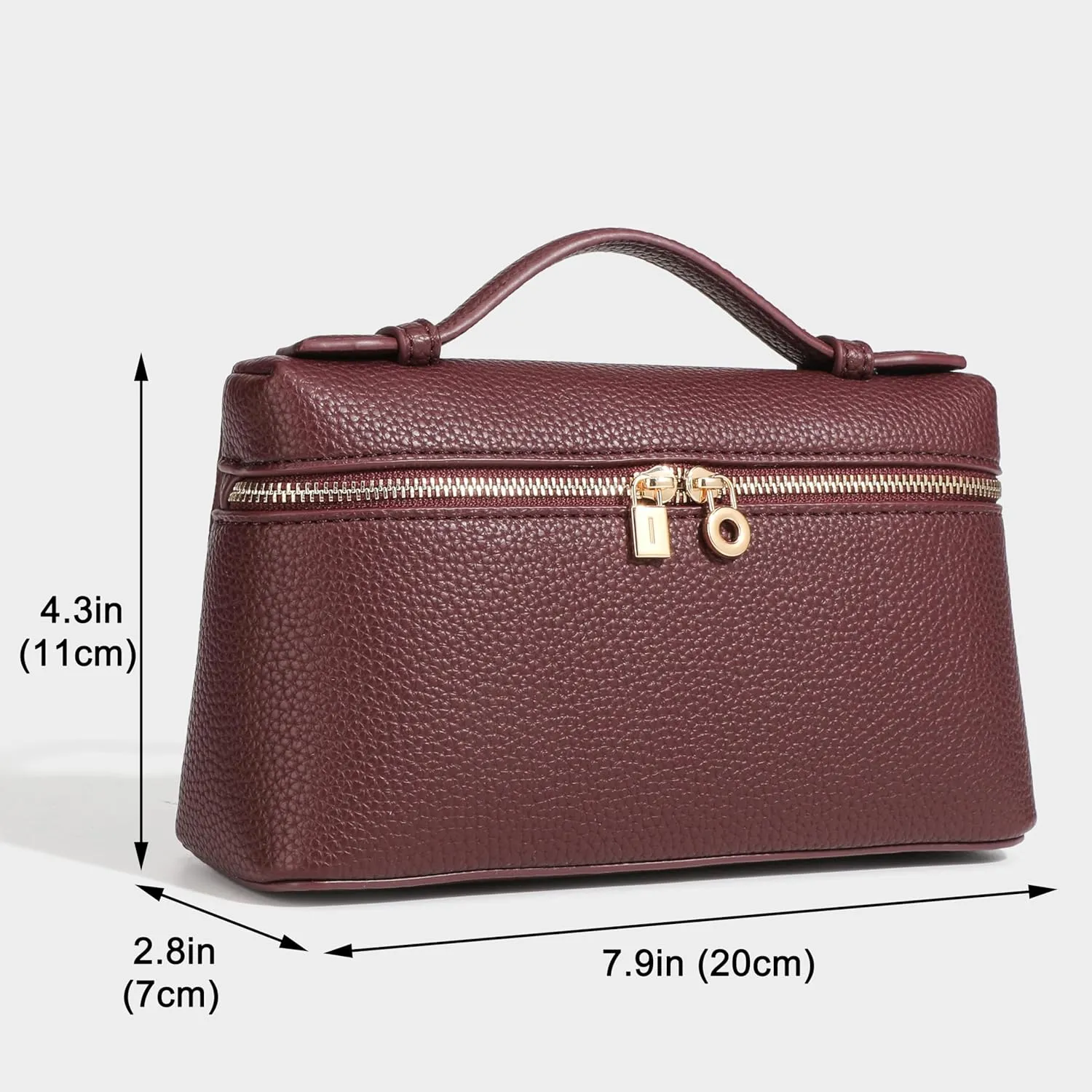 Rejolly Crossbody Bag for Women Small Top-Handle Pouch Purse Designer Shoulder Handbag Quiet Luxury Leather Trendy Purse
