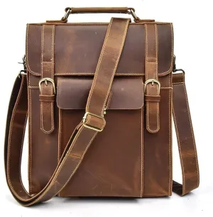 Retro Men's Handbags Backpacks Backpacks Shoulder Diagonal Briefcases Business Bags(D)