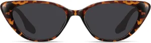 Retro Vintage Narrow Cat Eye Sunglasses for Women 90s Small Chic Style Trendy Sunnies UV400 Protection FZN7514