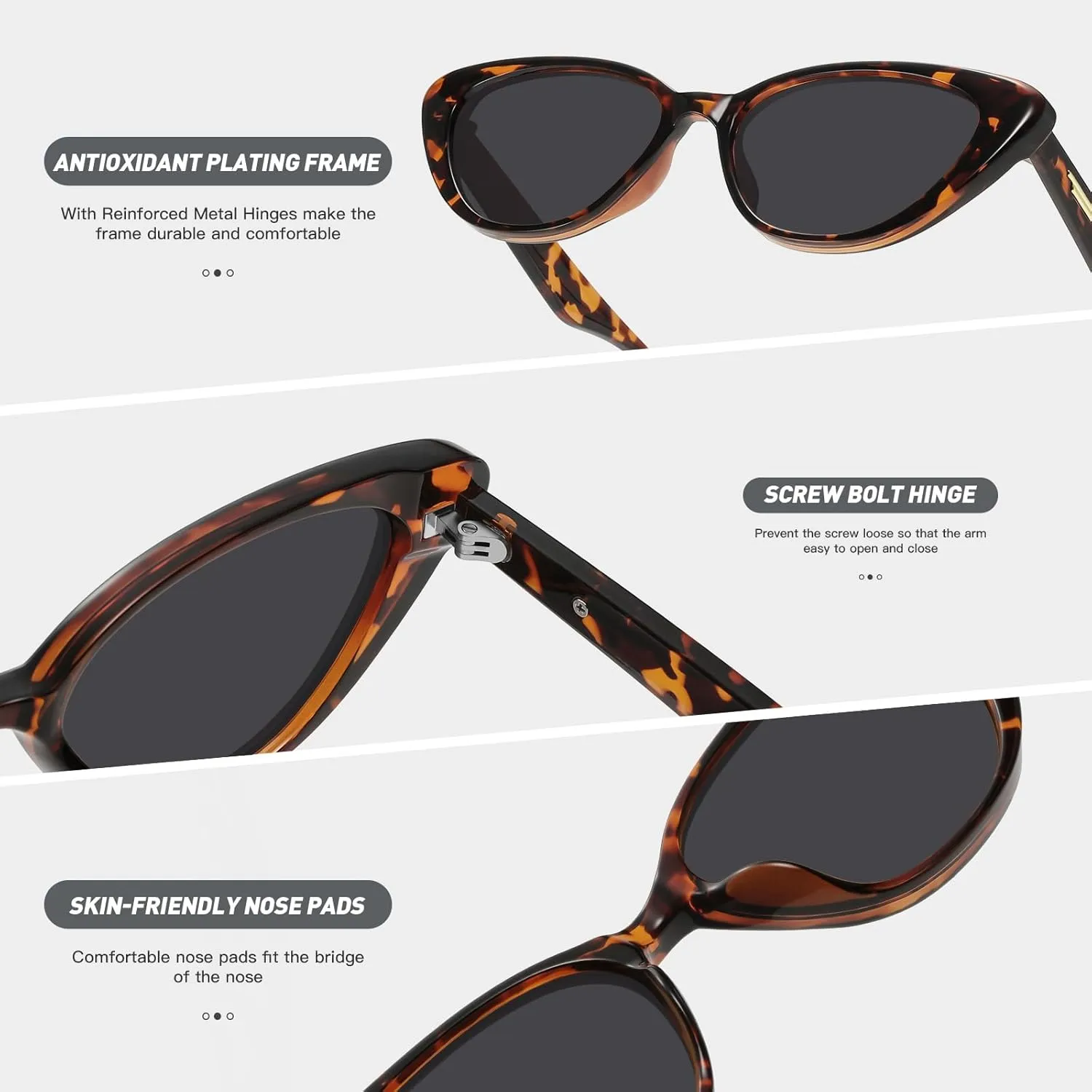 Retro Vintage Narrow Cat Eye Sunglasses for Women 90s Small Chic Style Trendy Sunnies UV400 Protection FZN7514