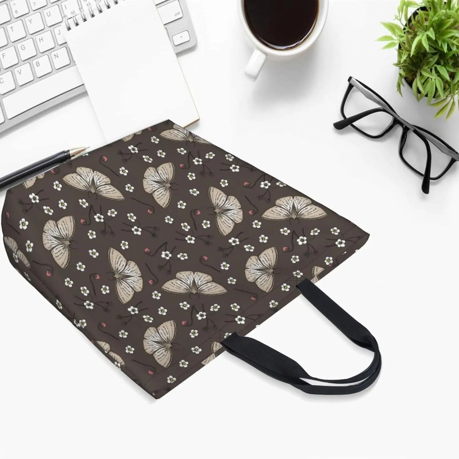 Reusable Grocery bags Big Capacity Shopping Bag Canvas Shoulder Tote Handbag for Women Girls