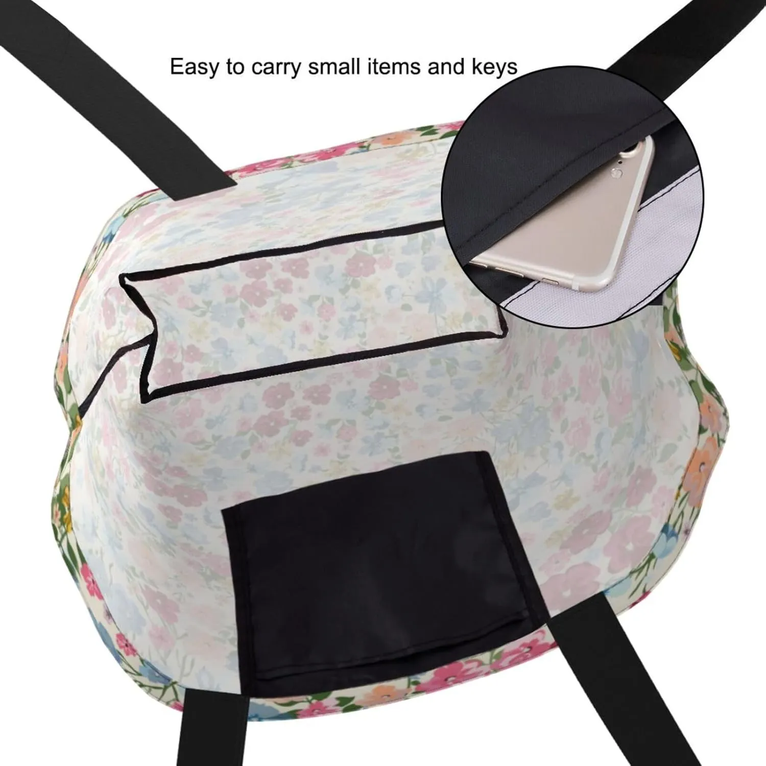 Reusable Grocery bags Big Capacity Shopping Bag Canvas Shoulder Tote Handbag for Women Girls